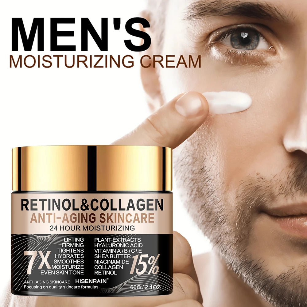 Retinol Collagen Face Cream - Anti-Aging Intense Moisturizer, Reduce Wrinkles Fine Lines & Firm Skin.